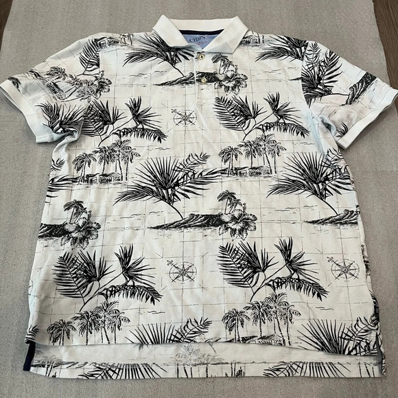 [L]Chaps Palm Beach Everyday Polo SS Shirt - Picture 1 of 5